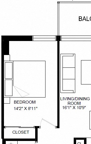 Jr 1 Bedroom